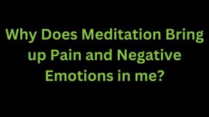 Read more about the article Why Does Meditation Bring up Pain and Negative Emotions in me?
