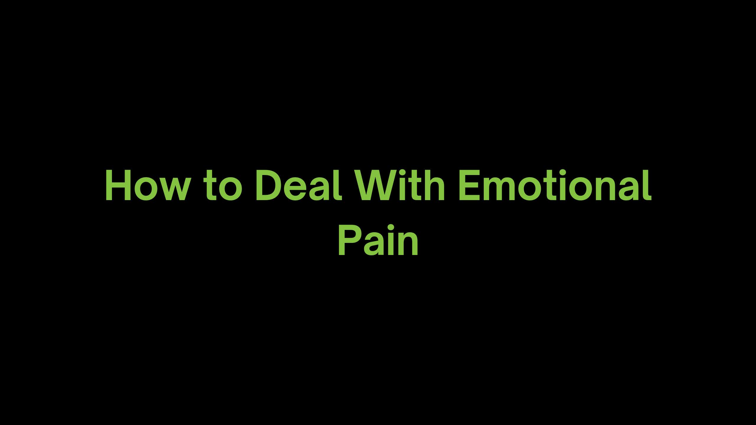 You are currently viewing What Advice do You Give for Dealing with Emotional Pain?