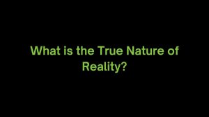 Read more about the article What is the True Nature of Reality?